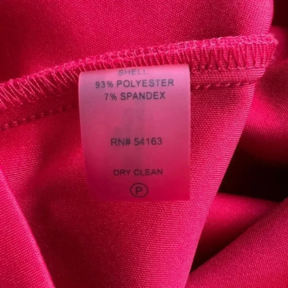 Calvin Klein Red Asymmetrical Dress Size 10 - Picture 9 of 12